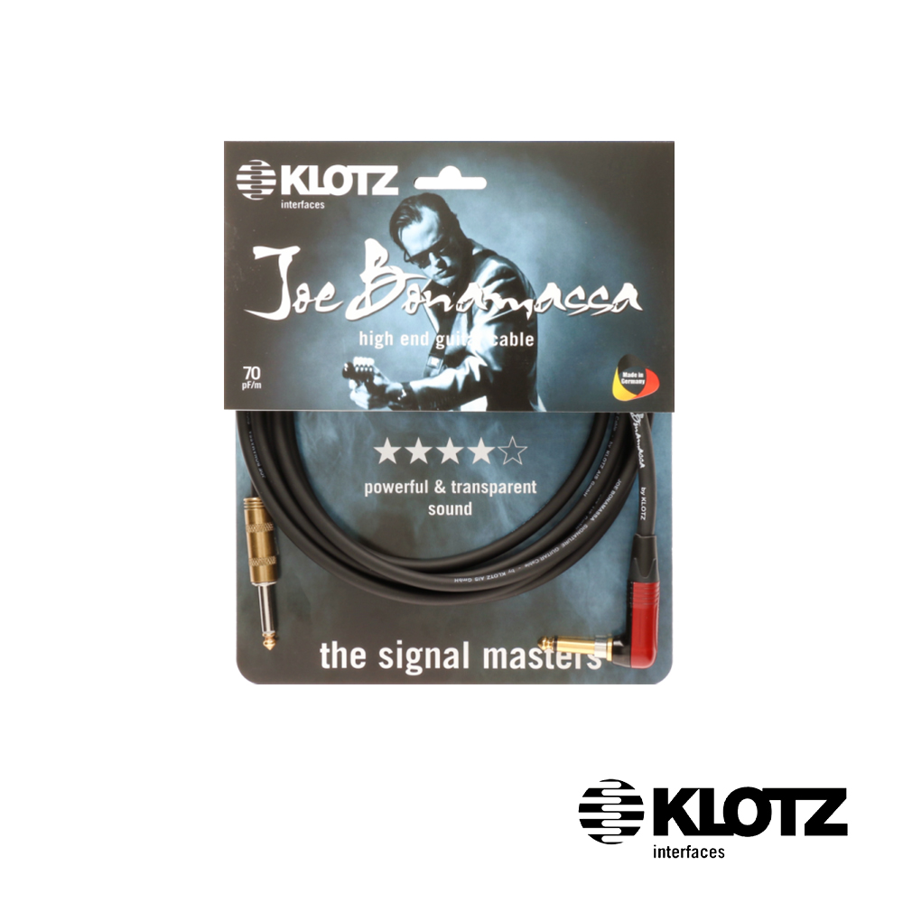 KLOTZ Joe Bonamassa 吉他導線-黑色 9m