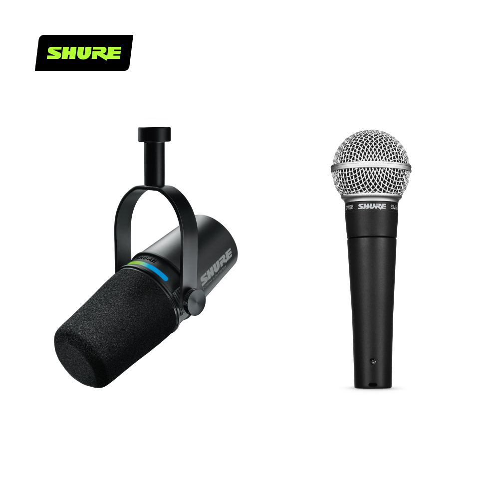 SHURE MV7i + SM58-LC 錄音輕便超值組