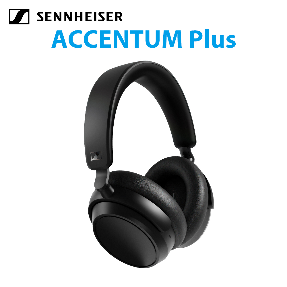 Sennheiser consumer hearing 森海塞爾耳機 ACCENTUM Plus Wireless 無線藍牙降噪耳罩式耳機 黑色 公司貨