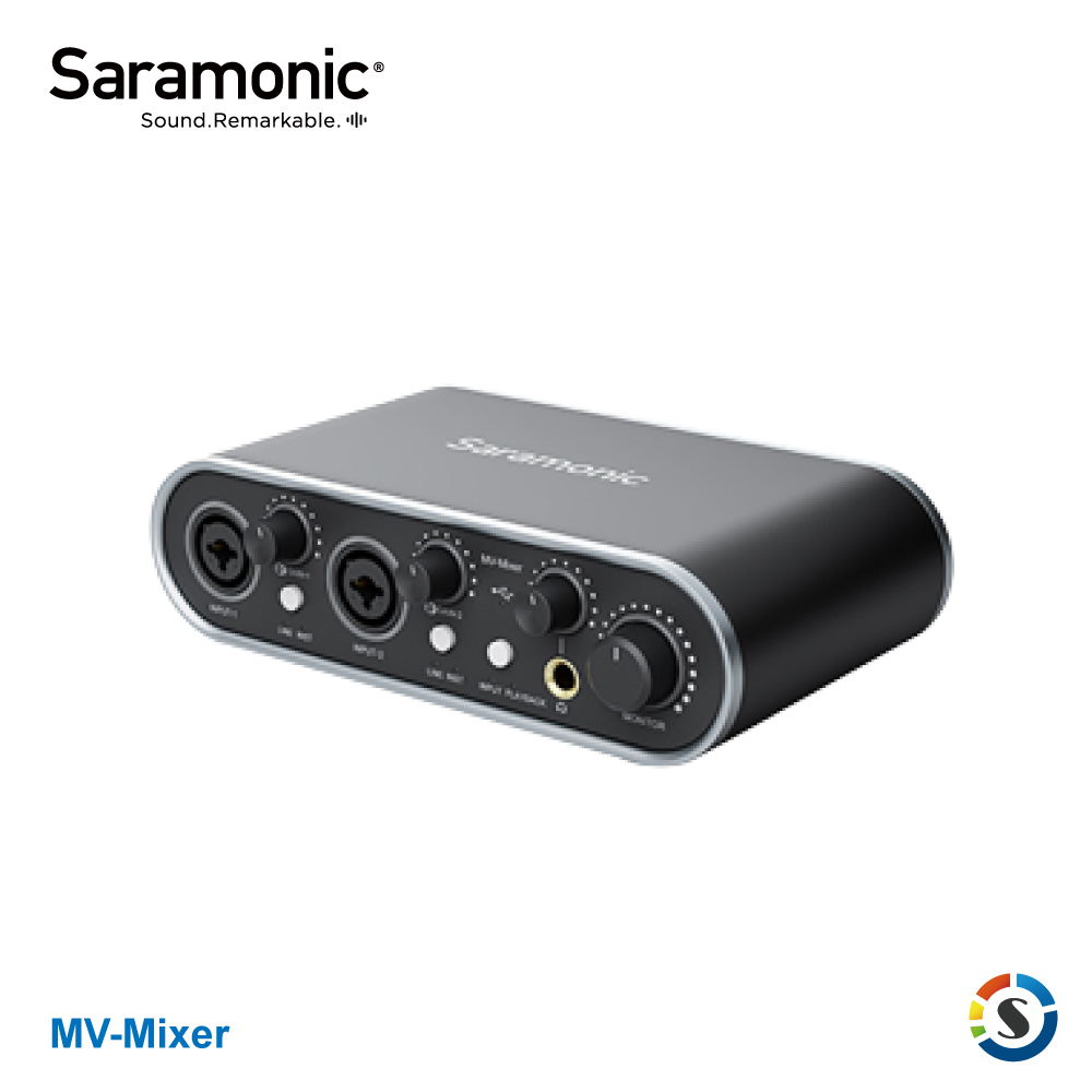 Saramonic 楓笛 MV-Mixer 雙通道音頻混音器