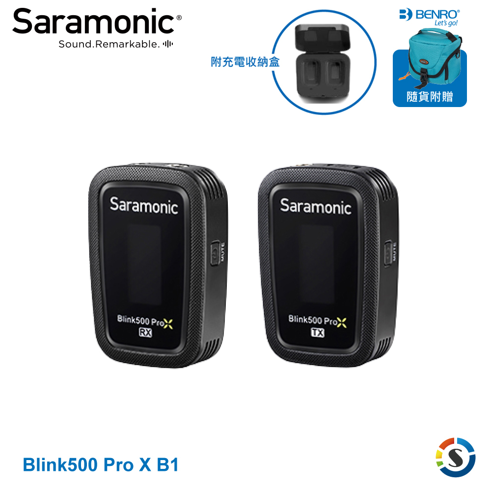 Saramonic 楓笛 Blink500 ProX B1 一對一 2.4GHz無線麥克風系統（其他規格）