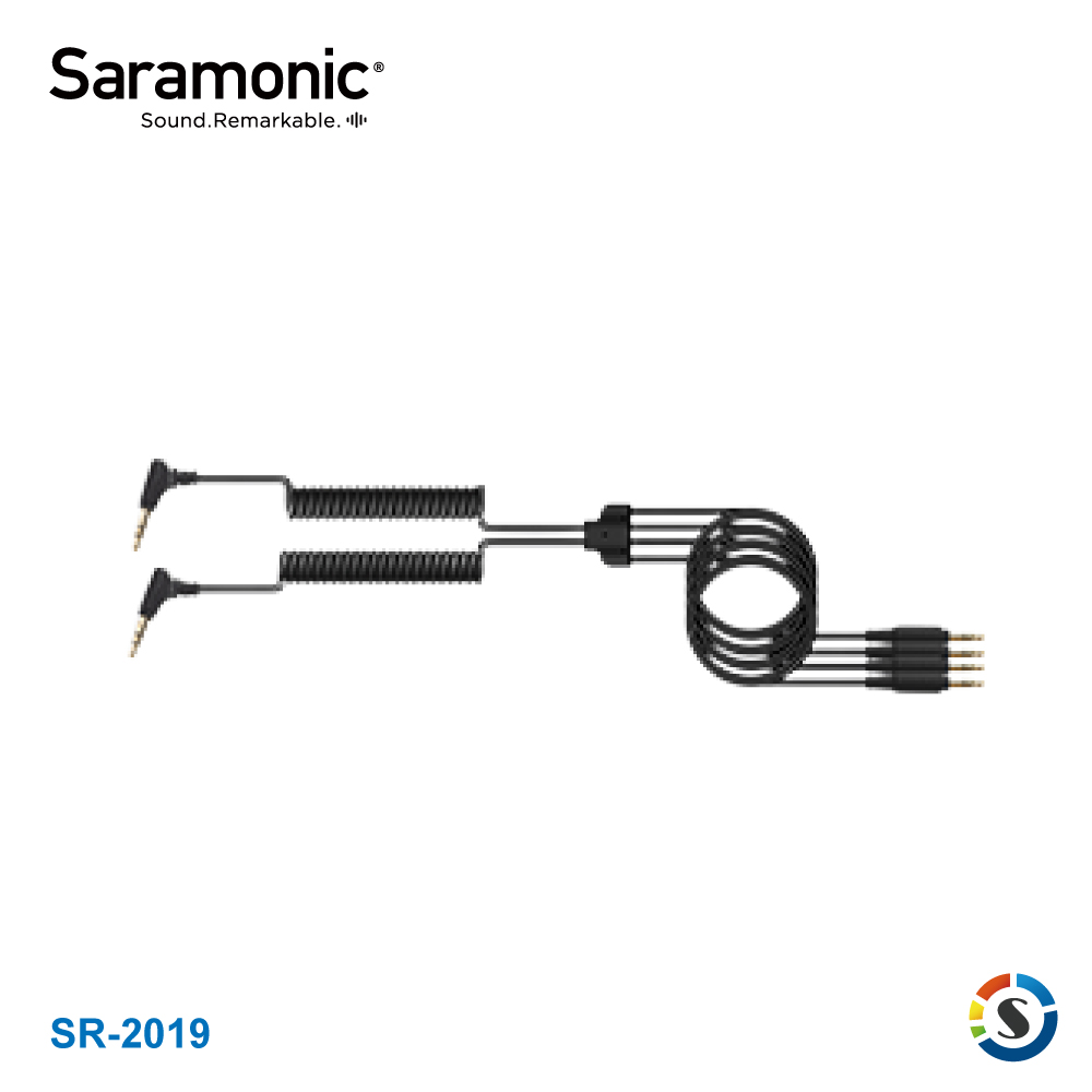 Saramonic 楓笛 SR-C2019 雙頭3.5mm TRS轉4頭3.5mm TRS轉接線