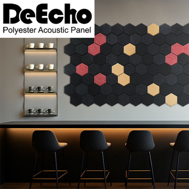 KEYSTONE DeEcho 靜音藝術牆貼-黑曜熱金100