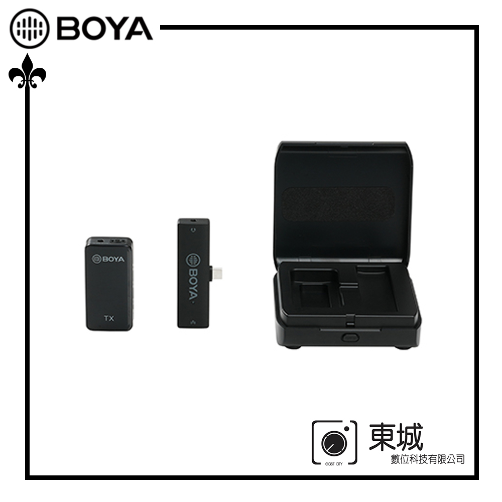 BOYA 博雅 博雅 BY-XM6-K5 一對一雙聲道無線迷你麥克風-Type-C 東城代理商公司貨