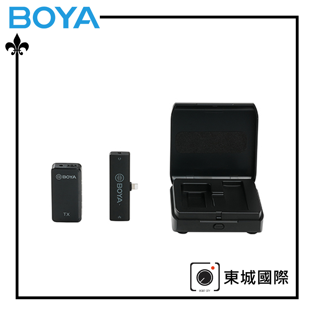 BOYA 博雅 博雅 BY-XM6 K3 一對一雙聲道無線迷你麥克風-Lightning 東城代理商公司貨