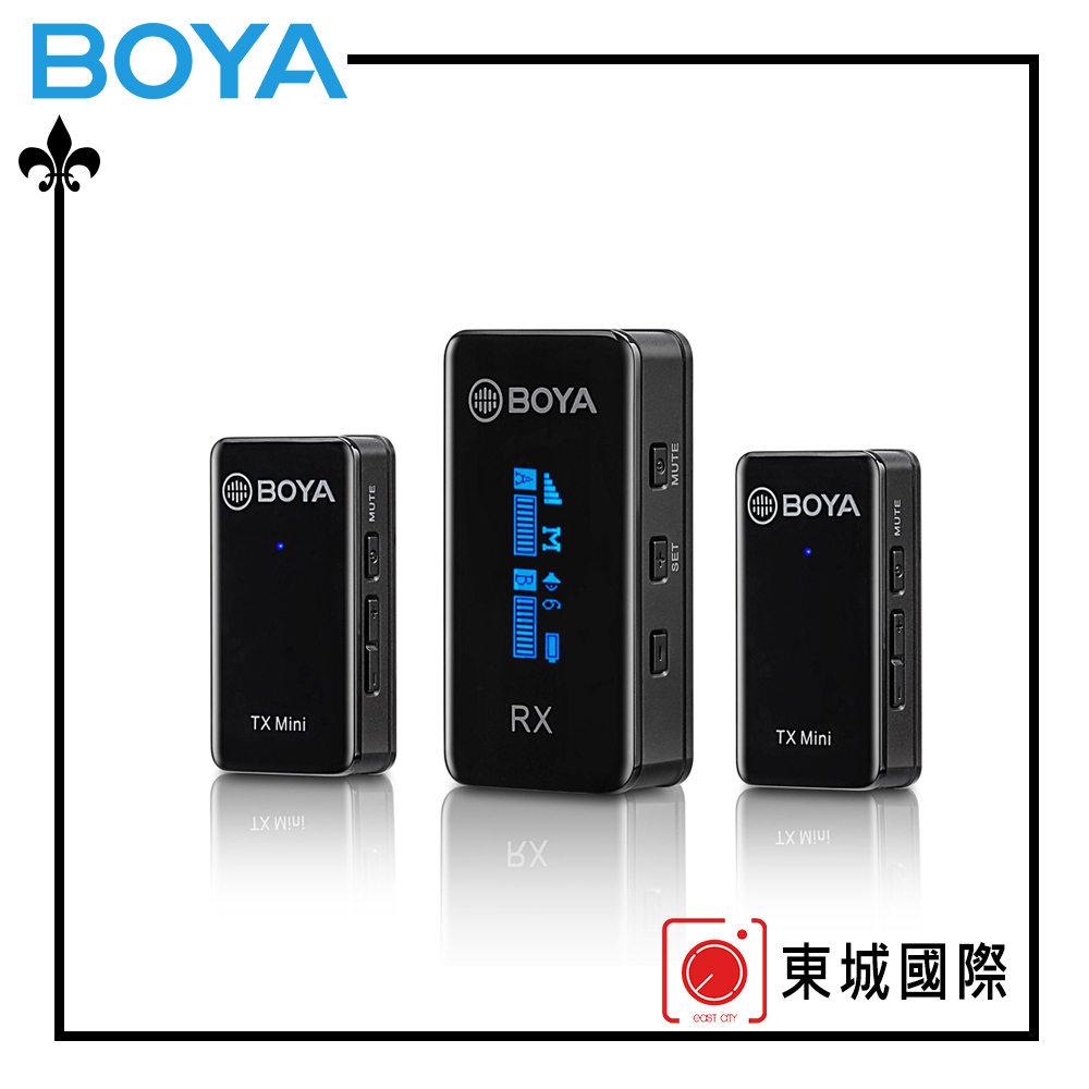 BOYA 博雅 博雅 BY-XM6-S2 MINI 一對二雙聲道無線迷你麥克風 東城代理商公司貨