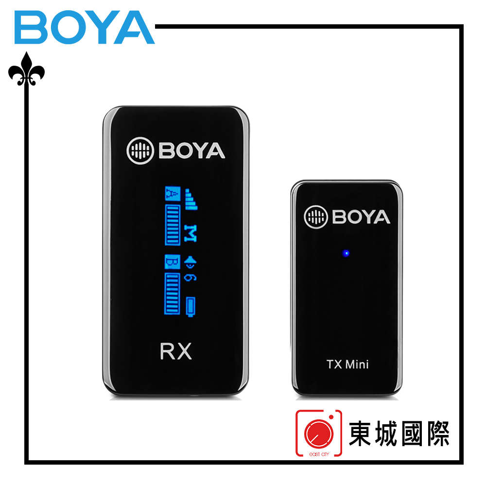 BOYA 博雅 博雅 BY-XM6-S1 MINI 一對一雙聲道無線迷你麥克風 東城代理商公司貨