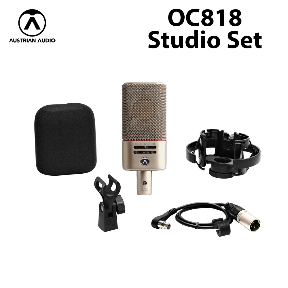  Austrian Audio OC818 Studio Set 多指向 電容式麥克風 公司貨 香檳金