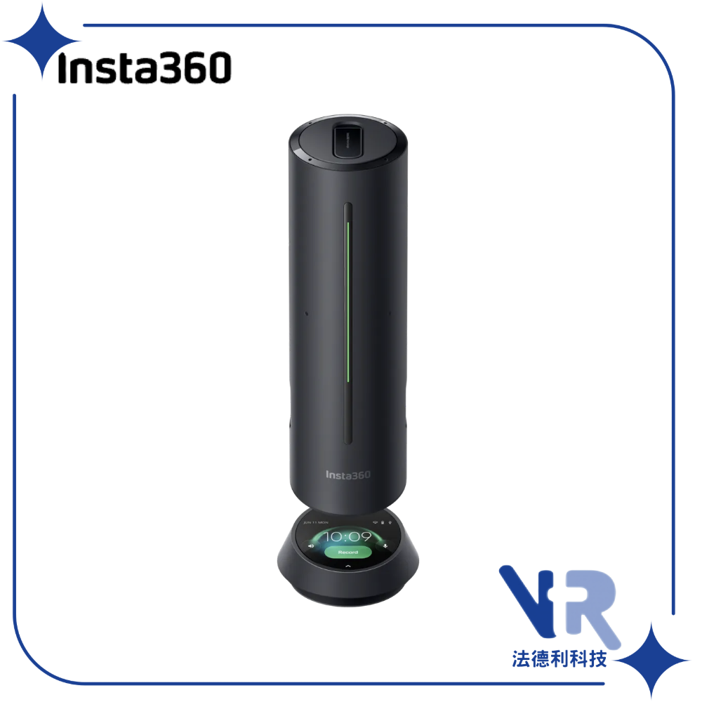 Insta360 Wave標準套裝(石墨黑) 可攜式全雙工會議藍牙揚聲器 AI逐字稿/儀式感氛圍燈