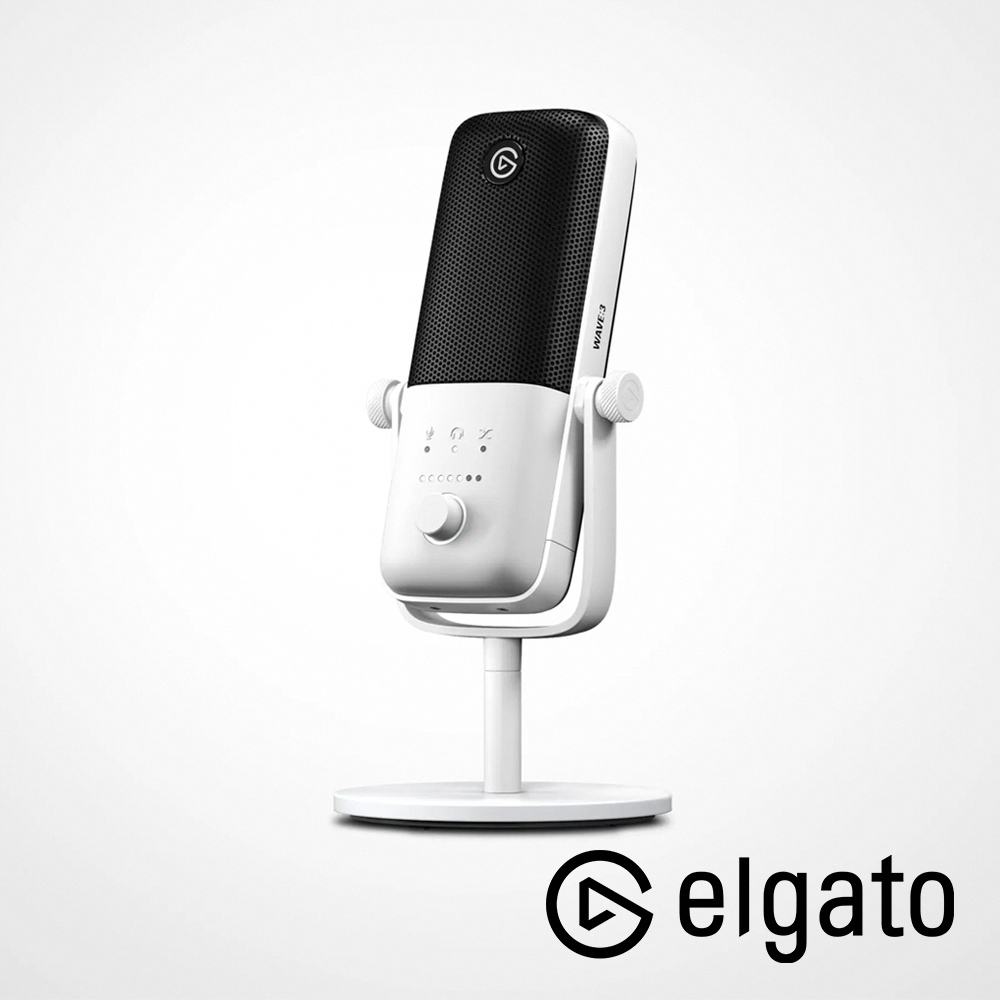 ELGATO Wave:3 電容式麥克風-白色 公司貨（其他規格）
