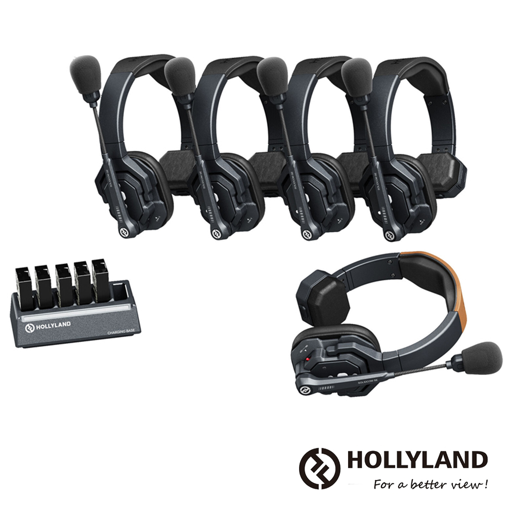 Hollyland SOLIDCOM SE 1.9G 全雙工抗噪無線通話系統 5組 -5S