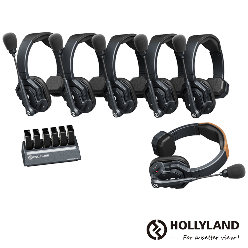 Hollyland SOLIDCOM SE 1.9G 全雙工抗噪無線通話系統 6組 -6S