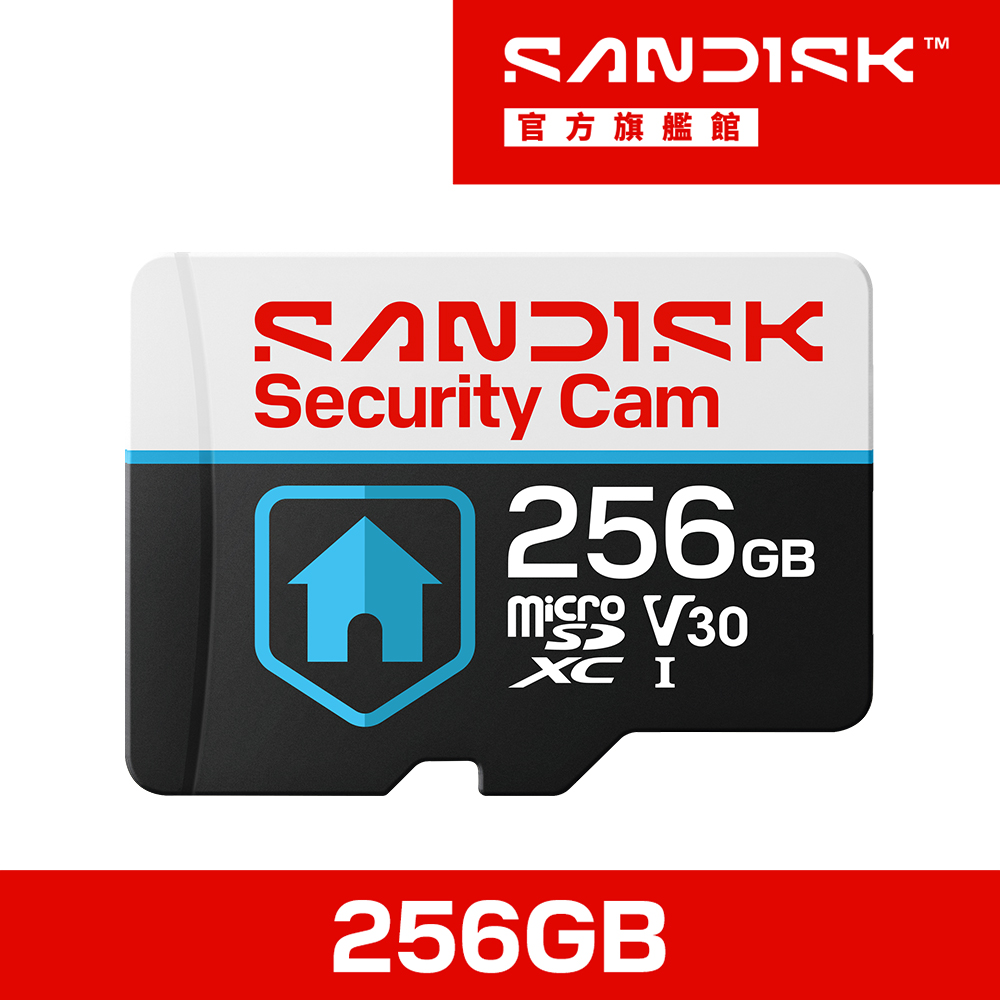 SanDisk 晟碟 Security Cam 256GB 監控攝影機記憶卡(公司貨)