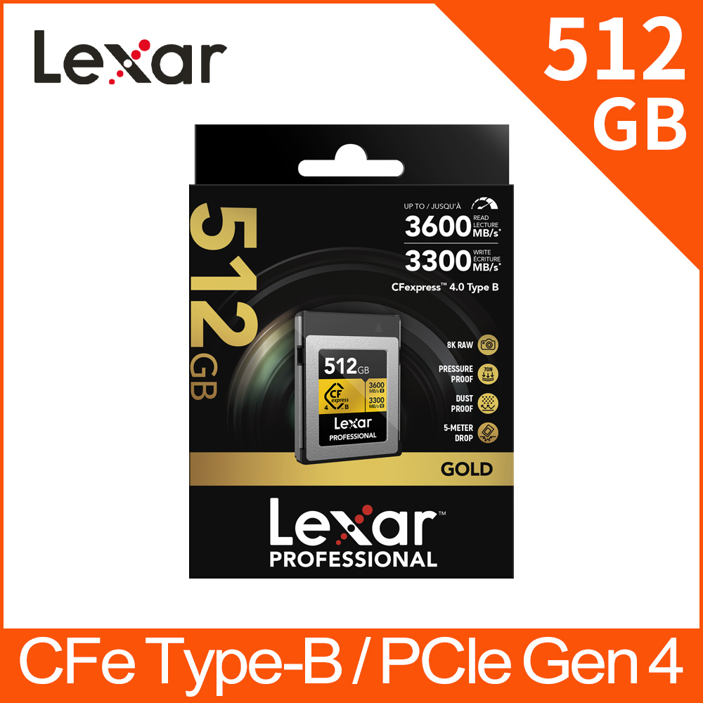 ProGrade Digital CFexpress Type B 4.0 Gold 512GB 記憶卡公司貨