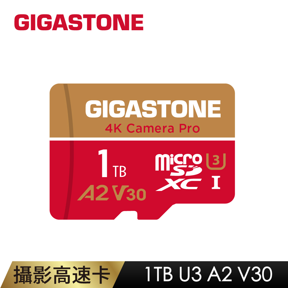 4K Camera Pro microSDHC UHS- U3 A2 V30 1TB 攝影高速記憶卡(附SD轉卡)