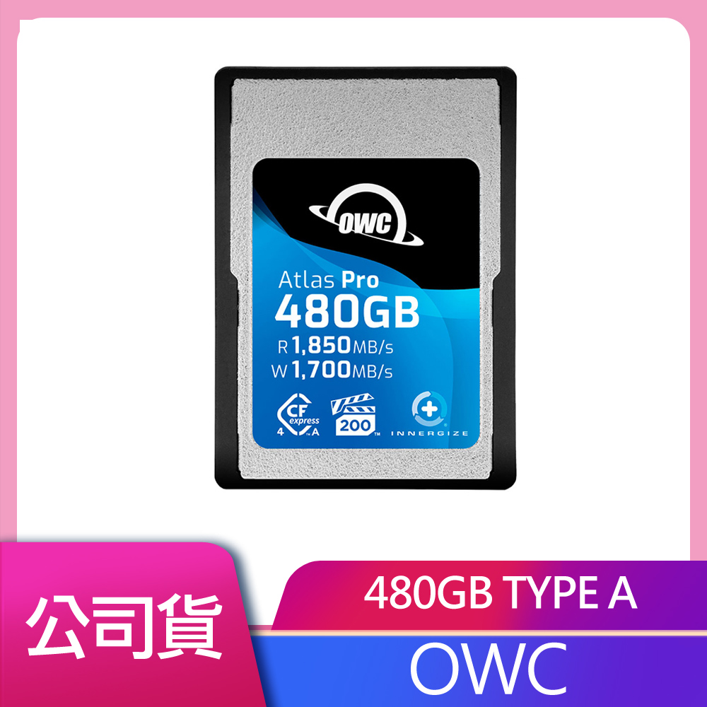 OWC Atlas Pro 480GB 記憶卡CFexpress A型4.0 - PChome 24h購物