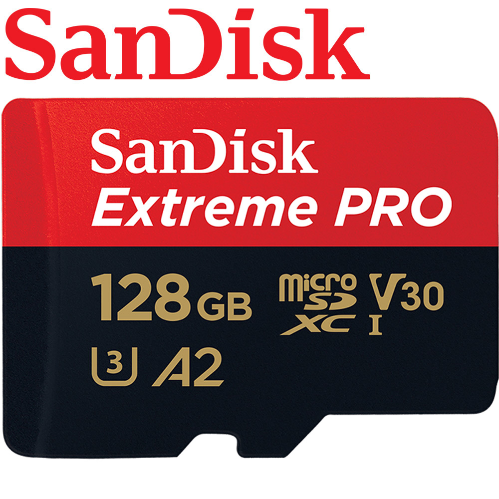 SanDisk 128GB Extreme Pro U3 microSDXC V30 A2 記憶卡