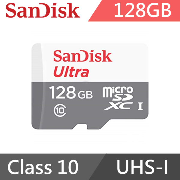SanDisk Ultra microSD UHS-I 128GB 記憶卡-白 80MB/s