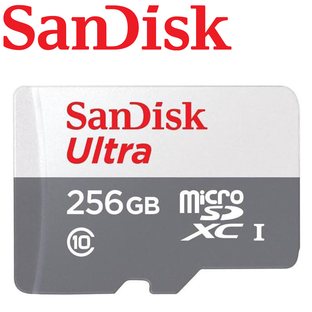 SanDisk 晟碟 256GB 100MB/s Ultra microSDXC UHS-I 記憶卡(白卡/無轉卡)