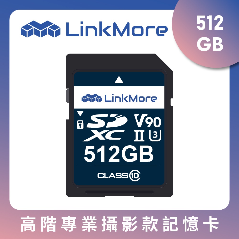Linkmore XV29 SDXC card USH-II V90 512GB SD記憶卡
