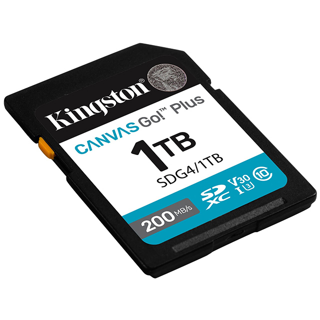 Kingston 金士頓 1TB SDXC SDG4/1TB 200MB/s UHS-I U3 V30 A2  相機 記憶卡