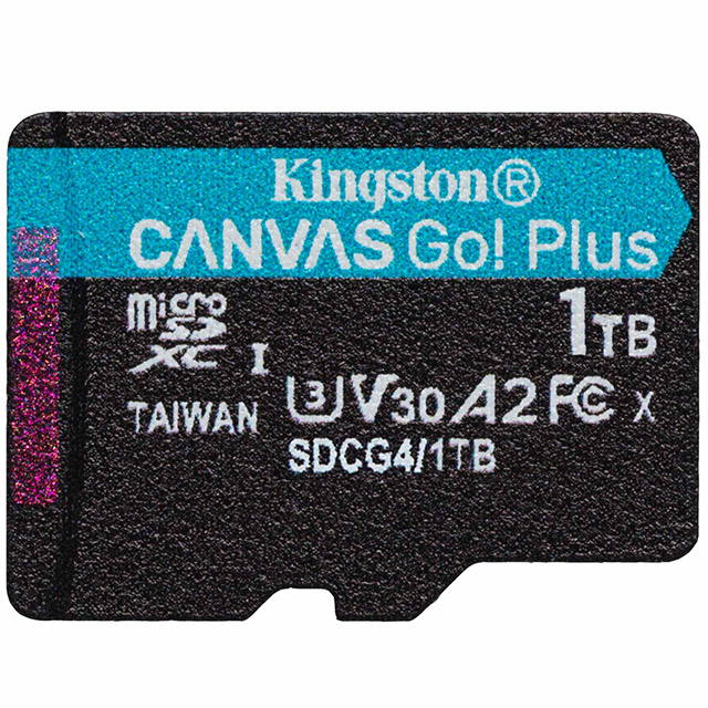 Kingston 金士頓 1TB microSDXC SDCG4/1TB 200MB/s UHS-I U3 V30 A2 記憶卡