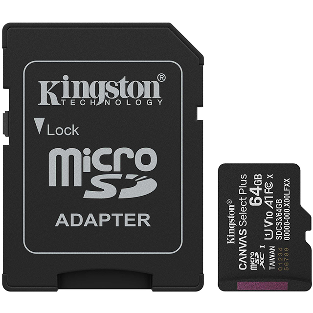Kingston 金士頓 64G 64GB microSDXC SDCS3/64GB 100MB/s U A1 V10 記憶卡