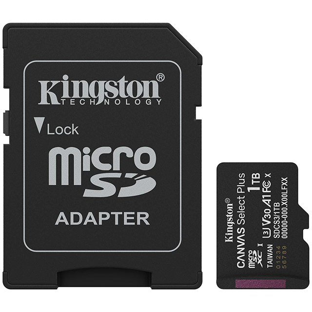Kingston 金士頓 1TB 1T microSDXC SDCS3/1TB 150MB/s U3 A1 V30 記憶卡