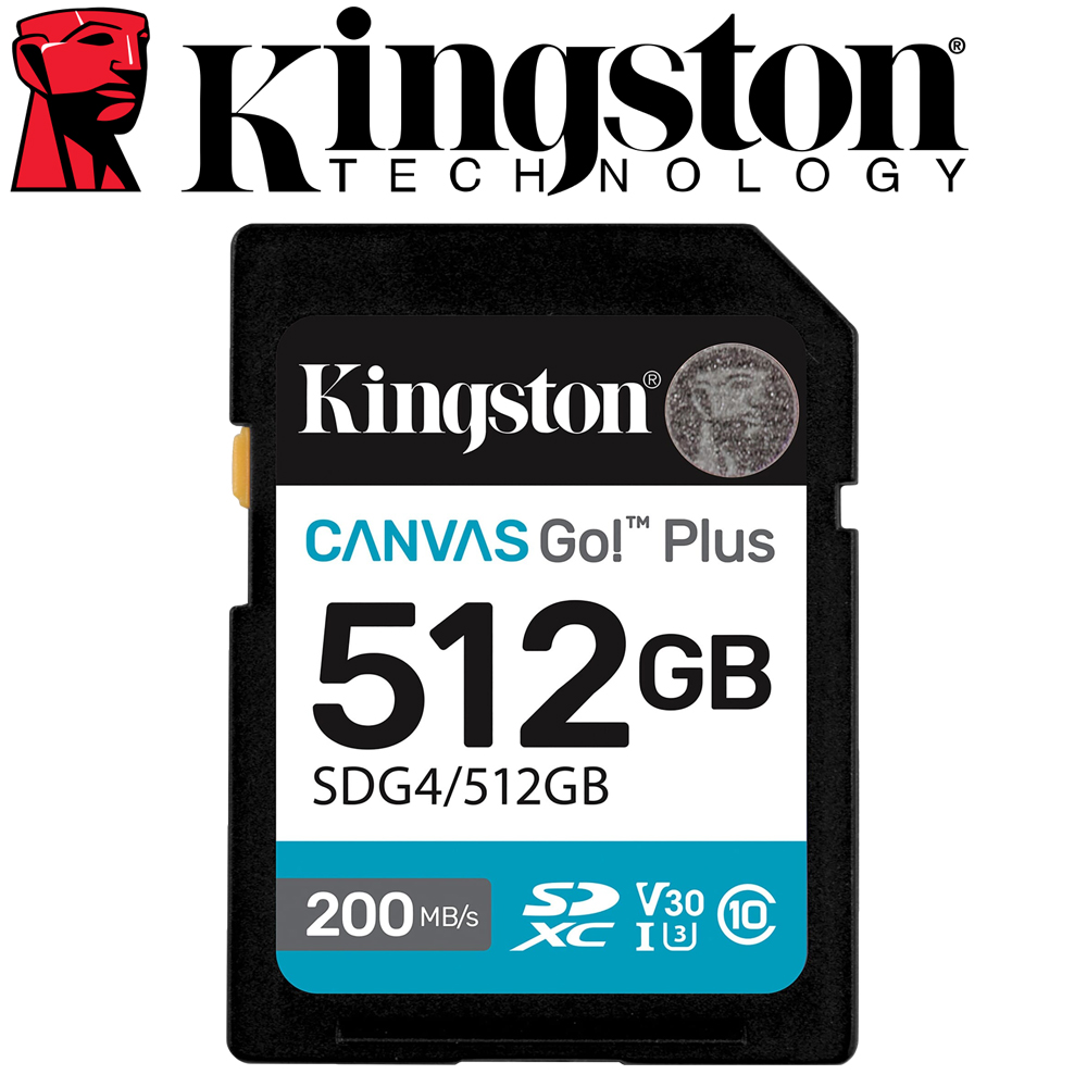Kingston 金士頓 512GB 200MB/s SDXC UHS-I U3 V30 A2 記憶卡 SDG4/512GB
