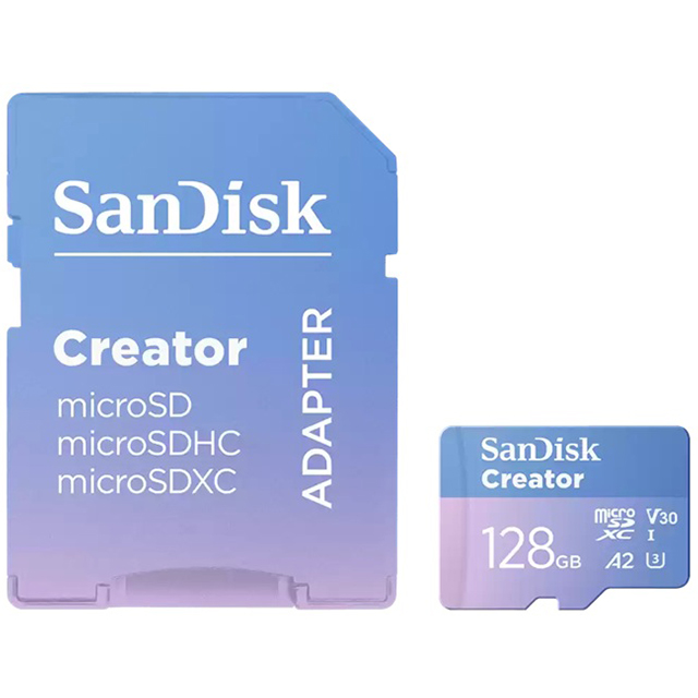 SanDisk 晟碟 128G 128GB Creator microSDXC 190MB/s UHS-I U3 A2 V30 記憶卡
