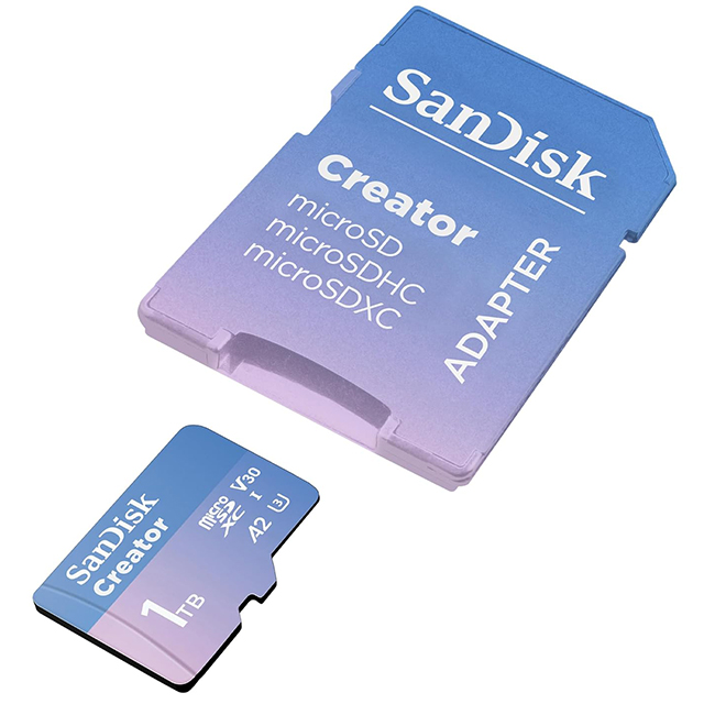 SanDisk 晟碟 1T 1TB Creator microSDXC 190MB/s UHS-I U3 A2 V30 記憶卡