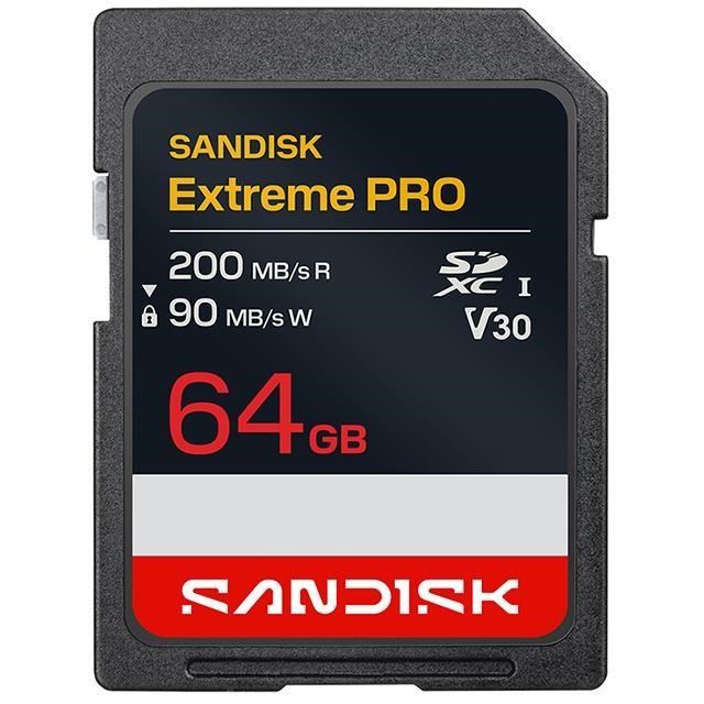 SanDisk 晟碟 64G 64GB SDXC Extreme pro 200MB SDSDXXU-064G-GUCIN 記憶卡