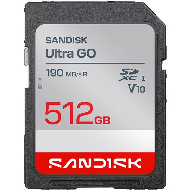 SanDisk 晟碟 512GB 512G SDXC Ultra Go 190MB/s V10 SDSDUGN-512G 相機 記憶卡