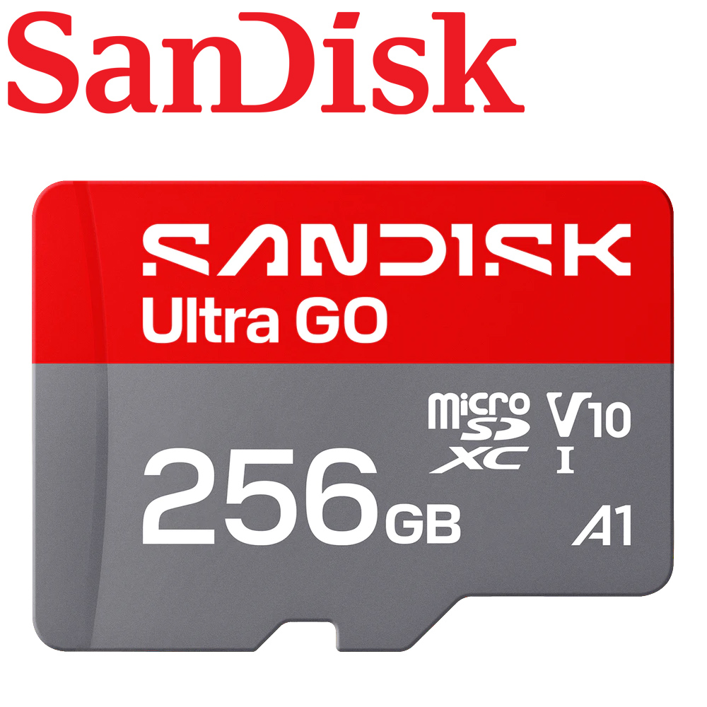 SanDisk 晟碟 256GB 190MB/s Ultra Go microSDXC U1 A1 V10 記憶卡