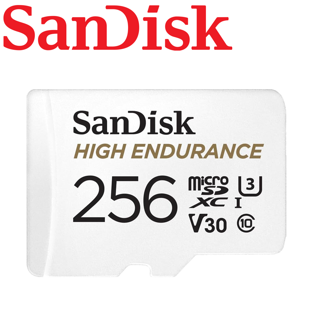 SanDisk 晟碟 256GB High Endurance microSDXC U3 V30 記憶卡