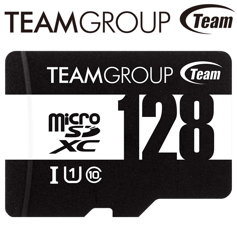 Team 十銓 Micro SDXC 128GB UHS-I U1 C10 記憶卡(含轉卡)-