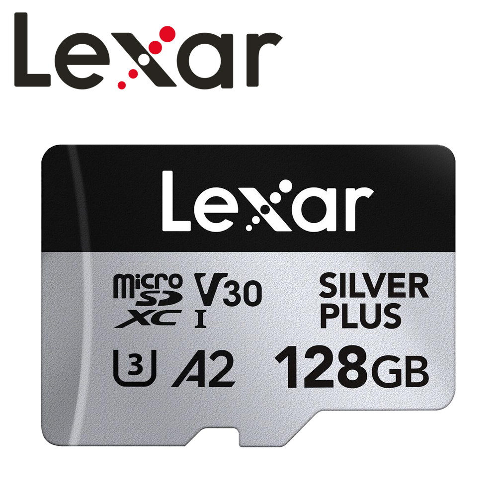 Lexar 雷克沙 128GB Silver Plus microSDXC UHS-I A2 U3 V30 記憶卡
