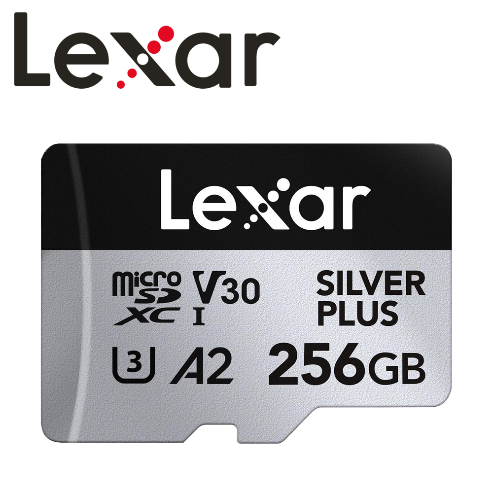 Lexar 雷克沙 256GB Silver Plus microSDXC UHS-I A2 U3 V30 記憶卡