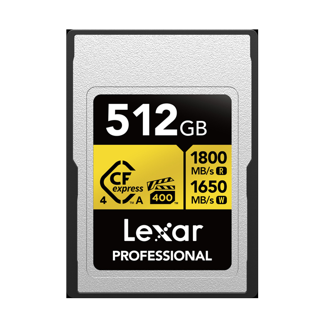 Lexar 雷克沙 Professional CFexpress Type A 512GB 高速記憶卡 GOLD 金卡系列 (公司貨)
