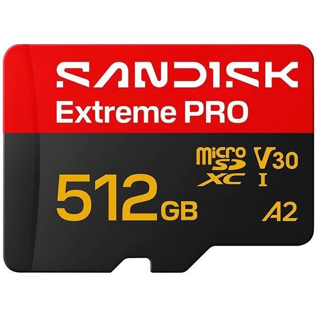 SanDisk 晟碟 512G 512GB microSD extreme Pro 250MB/s 4K V30 SDSQXCJ-512G 記憶卡