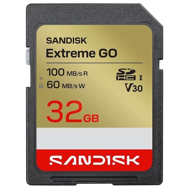 SanDisk 晟碟 32G 32GB SD extreme Go 100MB/s 4K V30 SDSDXGN-032G 記憶卡