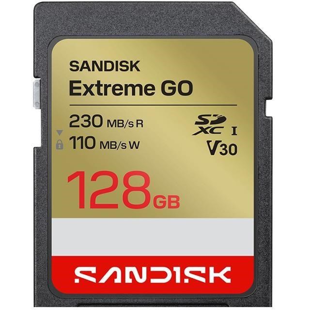 SanDisk 晟碟 128G 128GB SD extreme Go 230MB/s 4K V30 SDSDXGN-128G 記憶卡