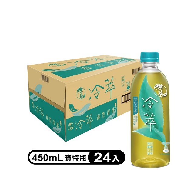 【冷萃】寶特瓶450ml (24入/箱) -春笠青茶
