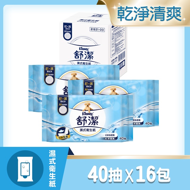 濕式衛生紙 一般款 -40抽箱購
