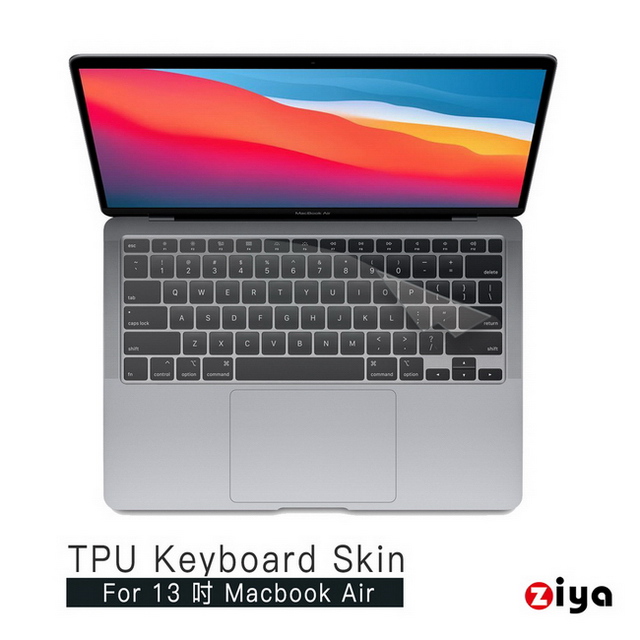 ZIYA 智雅科技 Apple Macbook Air13 具備Touch ID 鍵盤保護膜 超透明TPU材質(A2179 A2337)