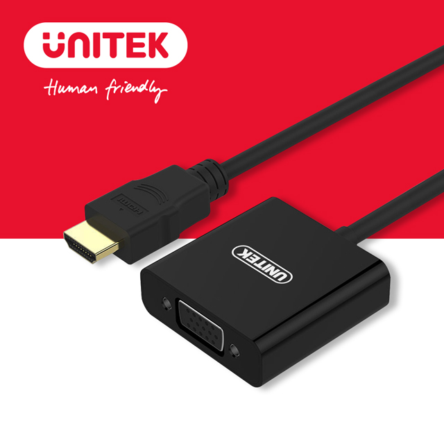 UNITEK 優越者 HDMI轉VGA高清轉換器 (Y-6333)
