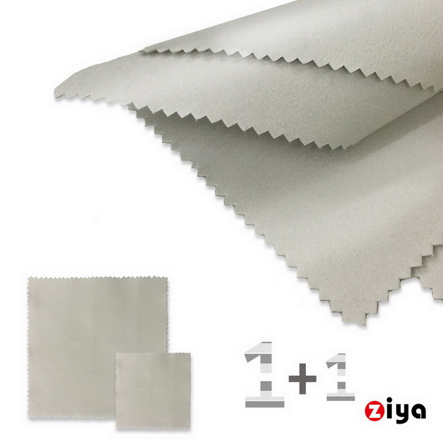 [ZIYA] 超細纖維擦拭布 相機/手機/平板/筆電適用 雙面絨面料  24X24cm 加 12X12cm 共2入(顏色隨機)