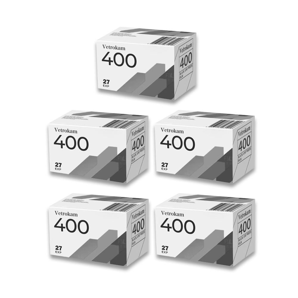 KODAK 柯達 Vetrokam 歐洲沃克底片 黑白負片 黑白底片膠卷底片 iso400 27EXP 五入組