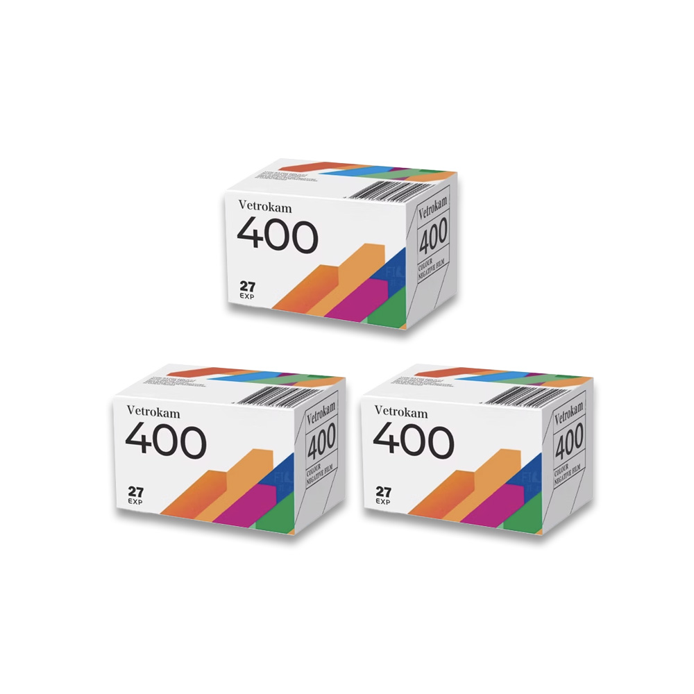 KODAK 柯達 Vetrokam 歐洲沃克底片 彩色負片 彩色底片膠卷底片 iso400 27EXP 三入組