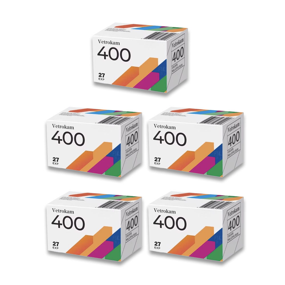 KODAK 柯達 Vetrokam 歐洲沃克底片 彩色負片 彩色底片膠卷底片 iso400 27EXP 五入組